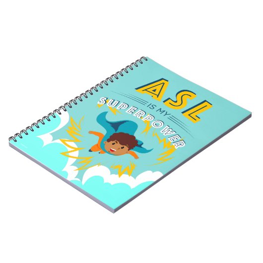 Carnet L'ASL est mon super pouvoir (Côté gauche)