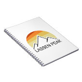 Carnet Lassen Peak California Retro (Côté Droit)