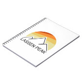 Carnet Lassen Peak California Retro (Côté gauche)