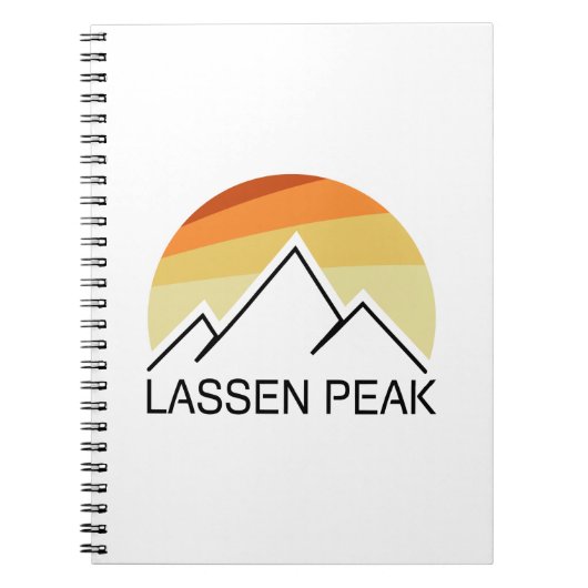 Carnet Lassen Peak California Retro (Devant)