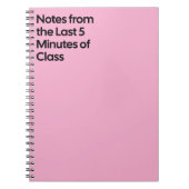 Carnet Last 5 Minutes Class Notebook (Devant)