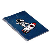 Carnet L'Astronaute cool Sur La Rocket (Côté Droit)