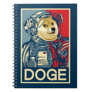 Carnet L'Astronaute Dogecoin Doge À La Cristophane De La