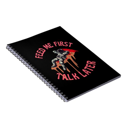 Carnet L'astronaute Pizza Funny (Côté Droit)