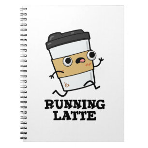 Carnet Latte en course Blague de café drôle