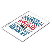 Carnet L'audiologiste ne peut pas réparer les idiots vous (Côté gauche)