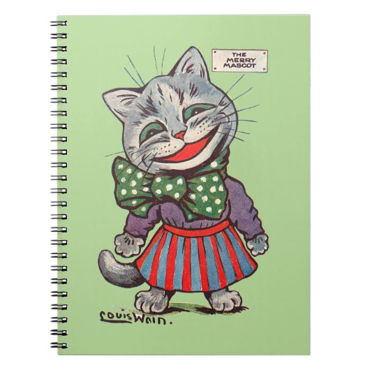 Carnet Laughing Cat, Louis Wain (Devant)