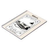 Carnet L'auteur de la carte Tarot (Côté gauche)