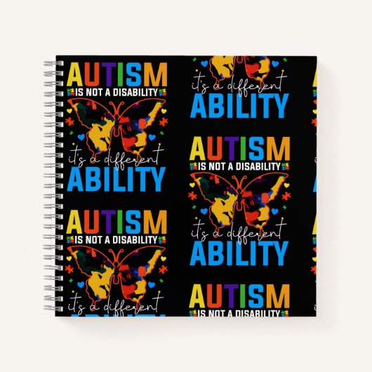 Carnet L'Autisme N'Est Pas Un Handicap, C'Est Un Différen (Devant)
