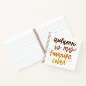 Carnet "L'automne est ma couleur préférée" (Intérieur)