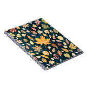 Carnet L'automne laisse sans coutures motif arrière - pla (Côté Droit)