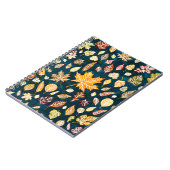 Carnet L'automne laisse sans coutures motif arrière - pla (Côté gauche)