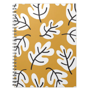 Carnet L'automne laisse un motif vintage sans soudure. Fe