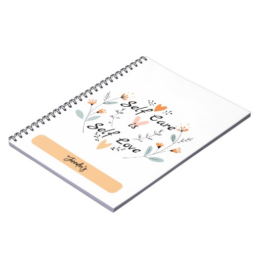 Carnet L'autosoin est l'amour personnel : Embrassez-vous (Côté gauche)