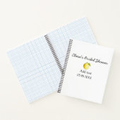 Carnet Lavage de mariage de citron moderne simple minimal (Intérieur)