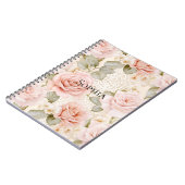 Carnet Lavage de robe de mariée floral rose blush crème (Côté gauche)