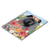 Carnet LAVAGE EN noir clair - Chien de Chow bleu (Côté gauche)