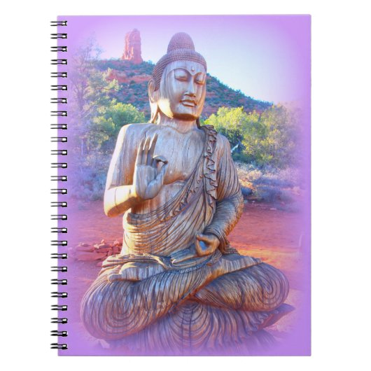 Carnet lavande aura buddha (Devant)