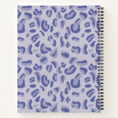 Carnet Lavande de Motif de léopard pourpre (Dos)
