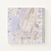 Carnet Lavande de texture Abstraite de flux de peinture/T (Dos)