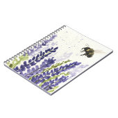 Carnet Lavande et bourdon (Côté gauche)