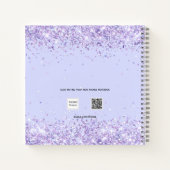 Carnet Lavande monogramme fille (Dos)
