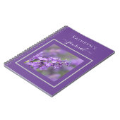 Carnet Lavande personnalisé (Côté gauche)