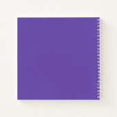 Carnet Lavande violette Chamgagne Aquarelle Florale (Dos)
