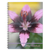 Carnet Lavender Lily Spiral (Devant)