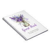 Carnet Lavender Mason Jar Birthday Party Guest Book (Côté Droit)