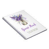 Carnet Lavender Mason Jar Bridal Shower Guest Book (Côté Droit)