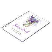 Carnet Lavender Mason Jar Bridal Shower Guest Book (Côté gauche)