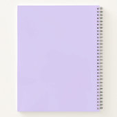 Carnet Lavender Purple Artiste Sketchbook Nom du script (Dos)