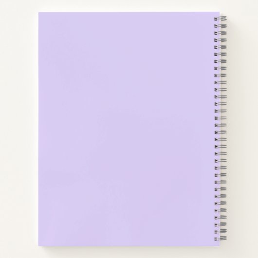 Carnet Lavender Purple Artiste Sketchbook Nom du script (Dos)