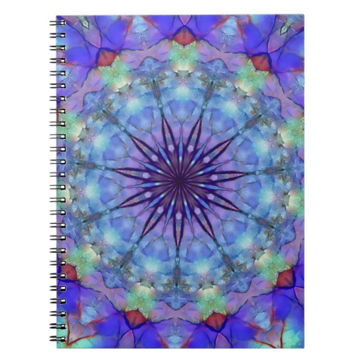 Carnet Lavender Starburst Mandala (Devant)