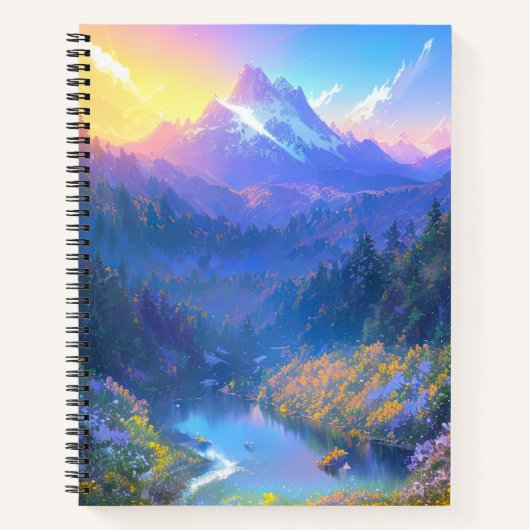 Carnet L'avènement du coucher du soleil dans la Vallée de (Devant)