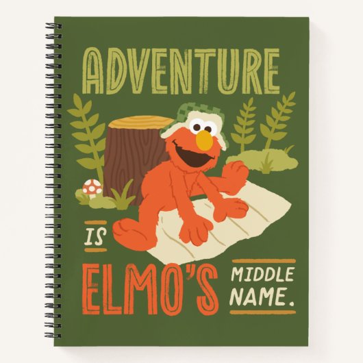 Carnet L'aventure est le moyen-nom d'Elmo (Devant)