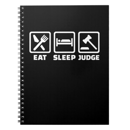 Carnet L'avocat Mange Sleep Juge (Devant)