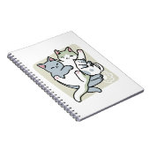 Carnet Laze Furr Days - Cute Lazy Cats Design (Côté Droit)