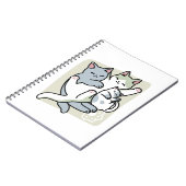 Carnet Laze Furr Days - Cute Lazy Cats Design (Côté gauche)