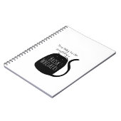Carnet Lazy black cat Spiral Photo Notebook (Côté gauche)