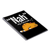Carnet Lazy Cat Funny Pancreas T1D Diabète (Côté Droit)