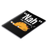 Carnet Lazy Cat Funny Pancreas T1D Diabète (Côté gauche)