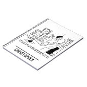 Carnet Lazy Man Watches Horse Racing à la télévision (Côté gauche)