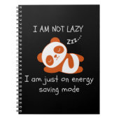 Carnet Lazy Panda Funny (Devant)