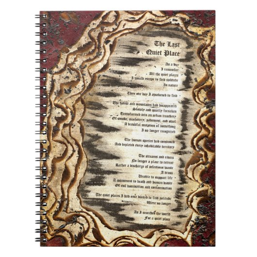 Carnet L'Dernier Endroit Calme (Devant)