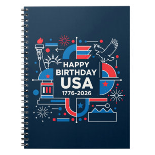 Carnet le 250e anniversaire de l'Amérique