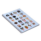 Carnet Le 4 Juillet Dog Visages (Côté Droit)