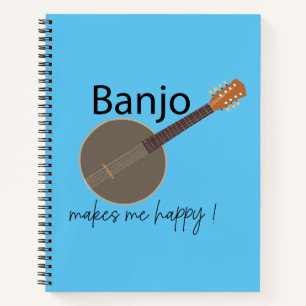 Carnet Le banjo me rend heureux la musique
