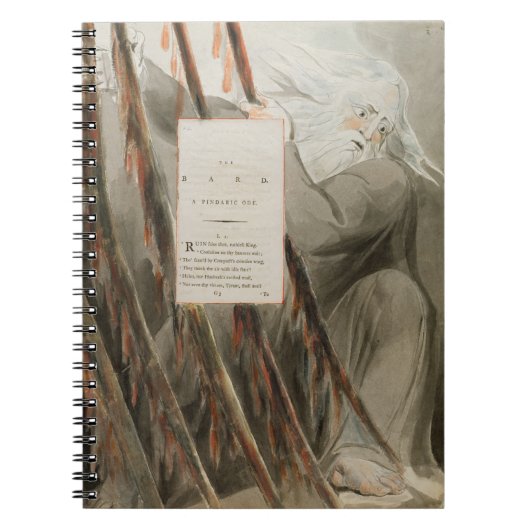Carnet Le barde : Une ode Pindaric, 'des poèmes de Thoma (Devant)